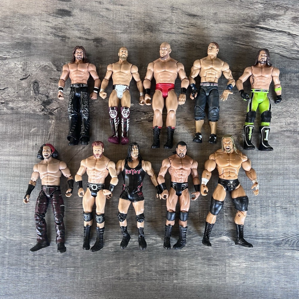 WWE Wrestling Action Figures Lot of 10